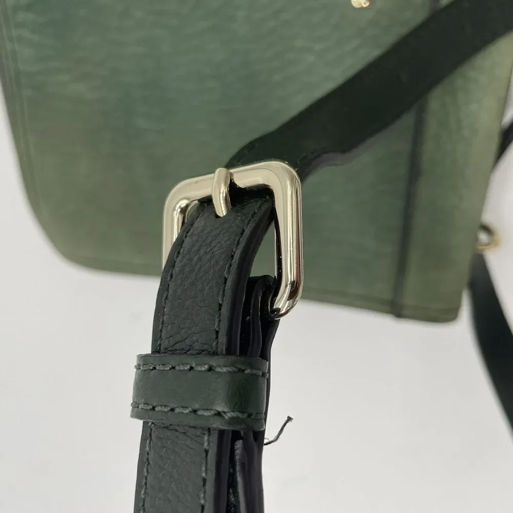 Rebecca Minkoff‎ Vintage GREEN Envelope Crossbody/Shoulder Leather & Suede